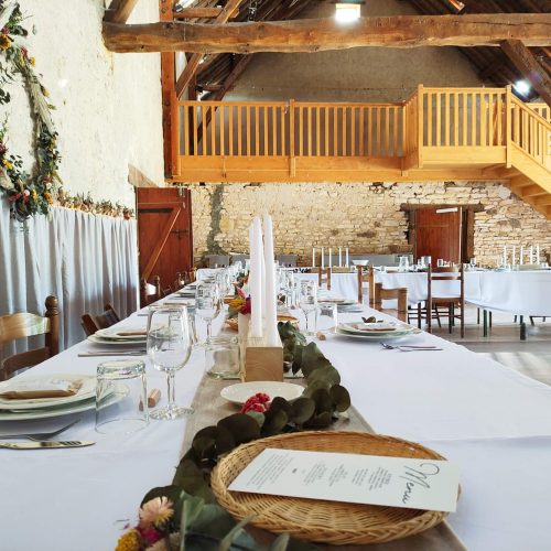 salle mariage champetre ferme florale