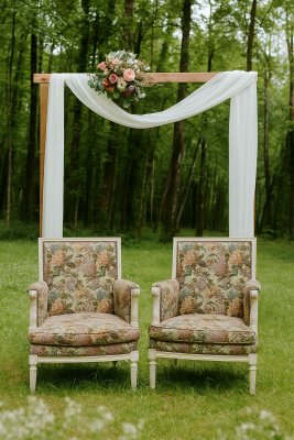 Cérémonie de mariage en forêt