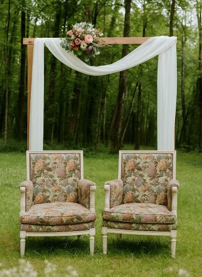 Cérémonie de mariage en forêt